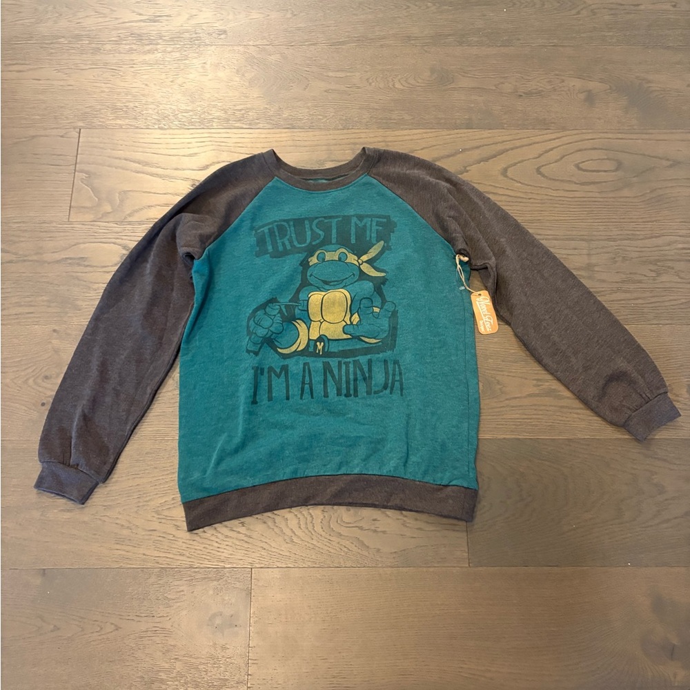 Ninja boys sweatshirt sz 10/12 NWT ret $89